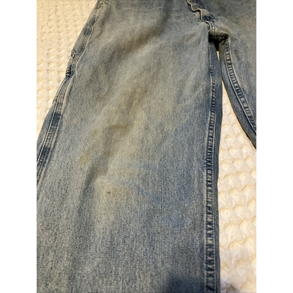Wrangler Rugged Wear Mens Carpenter Jeans Light‎ Wash Denim Blue 31x31.5 - Picture 11 of 12